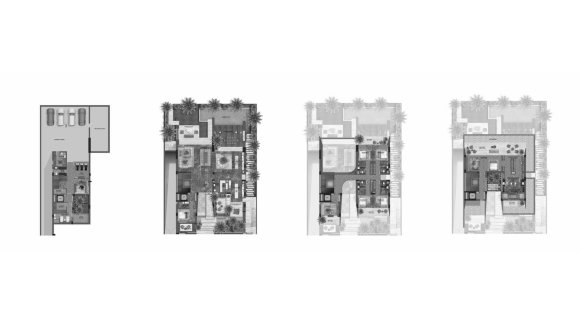 Планировка квартиры 6 спален в ЖК SERENITY MANSIONS WATERFRONT COLLECTION № 11007 (2D)